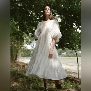 Merlette white eyelet dress size small